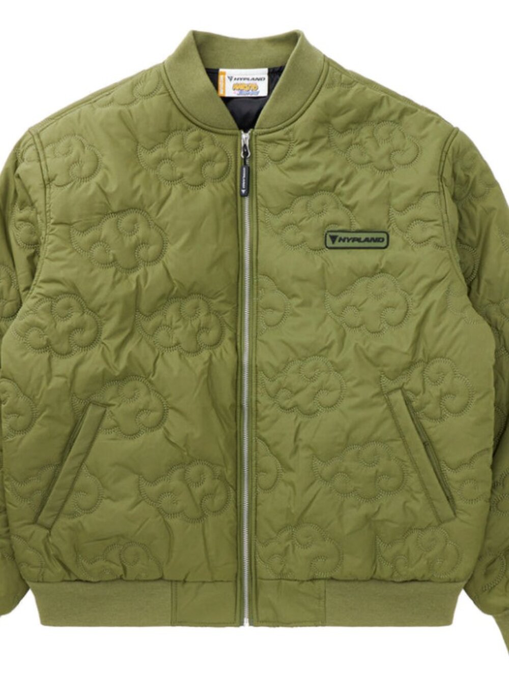 Hypland Naruto Shippuden Akatsuki Quilted Jacket Army Green